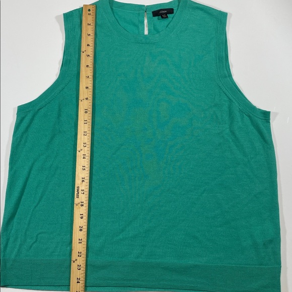 J. Crew Sleeveless Merino Wool Knit Shell Sweater Top Size XXL - Picture 3 of 6
